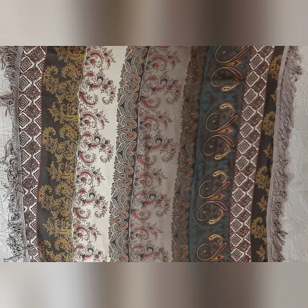 Rayon Scarf with Tassels